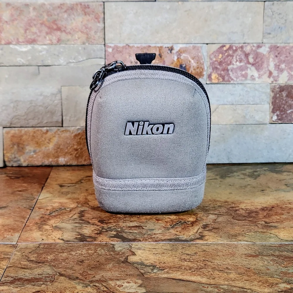 Genuine Nikon Cool Pix Small Soft Gray Case / Bag • Zipper Closure Works Good •